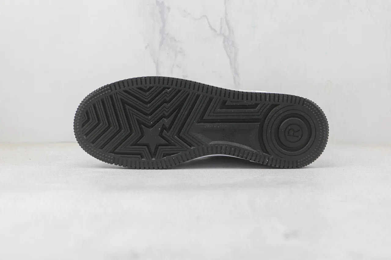 A Bathing Ape BAPE STA White Black Lifestyle Sneakers 8