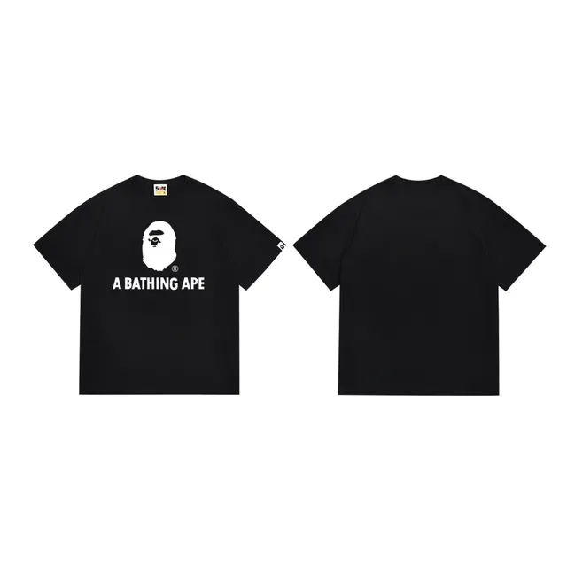 A Bathing Ape Graphic Crew Neck Black T-Shirt 3