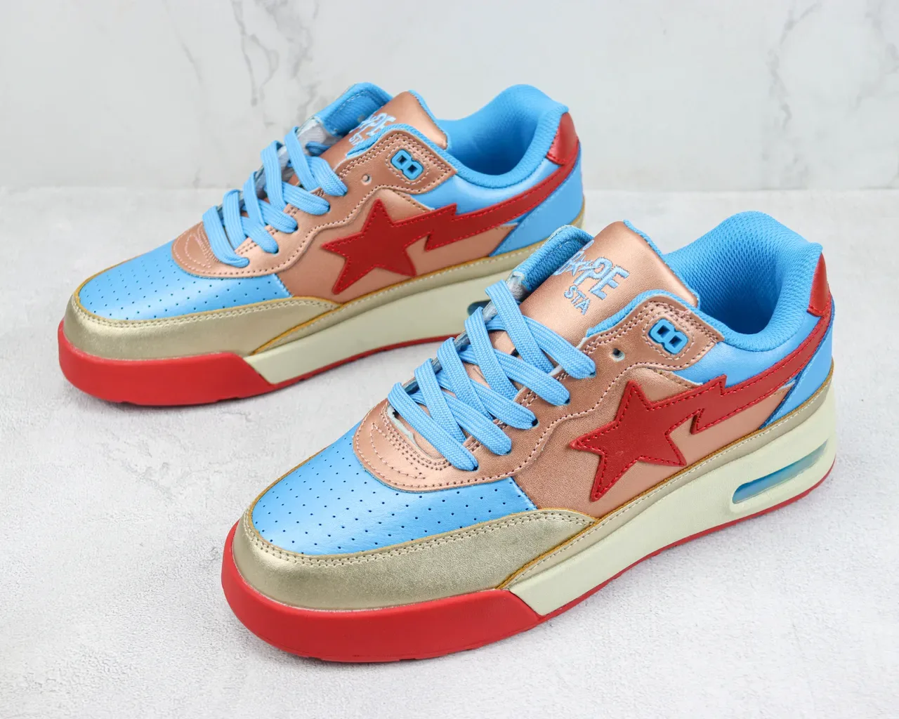 A Bathing Ape حذاء أسلوب حياة بطابع النجم بلوس كولر 4
