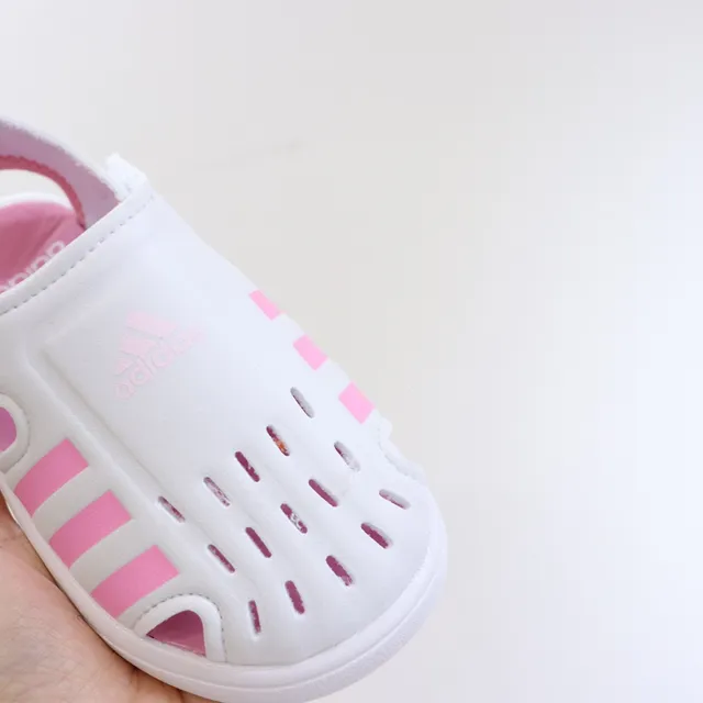 Adidas Adilette Aqua White Pink sandales casuales à enfiler avec tige perforé 8