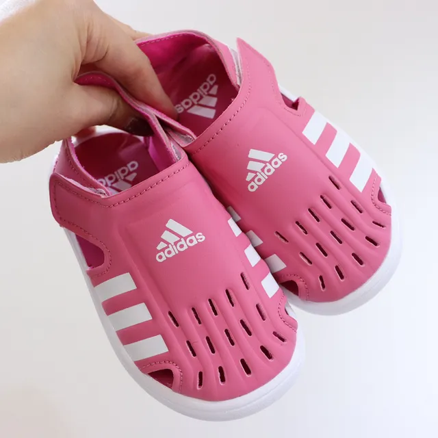 Adidas Adilette Aqua White Pink sandales casuales à enfiler avec tige perforé 12