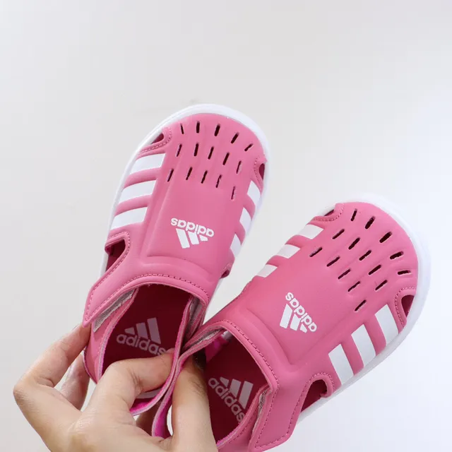 Adidas Adilette Aqua White Pink sandales casuales à enfiler avec tige perforé 13