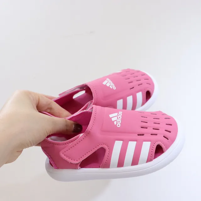 Adidas Adilette Aqua White Pink sandales casuales à enfiler avec tige perforé 14