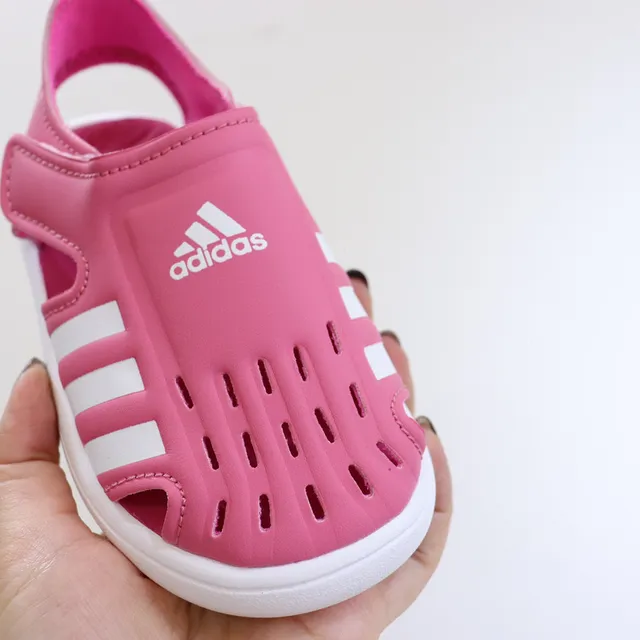 Adidas Adilette Aqua White Pink sandales casuales à enfiler avec tige perforé 18