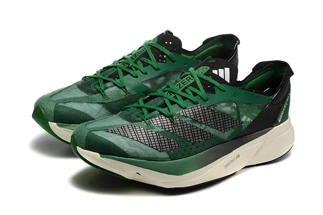 Adidas Adios Pro 3 Zapatos de correr verdes negros 4