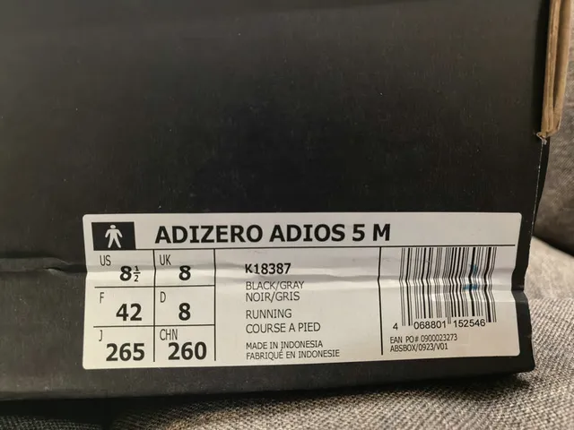 Adidas Adizero Adios Pro 5 Tênis de corrida brancos marrons 12