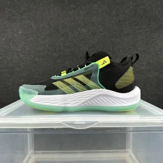 Adidas Adizero काला नियोन पीला मिंट हरा बास्केटबॉल जूते