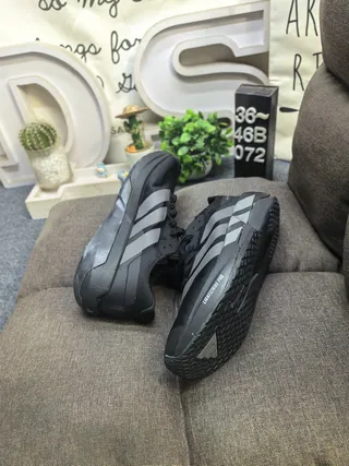 Adidas Adizero Dropshot Black and Metallic Silver Lifestyle Sneakers 6