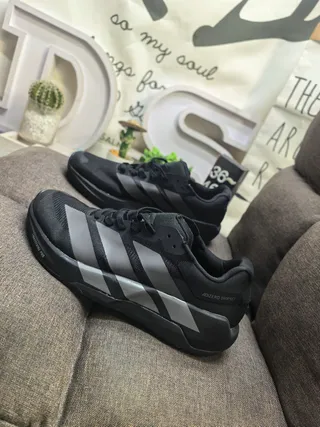 Adidas Adizero Dropshot Black and Metallic Silver Lifestyle Sneakers 7
