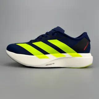 Adidas Adizero Evo SL Navy and Neon Yellow Chaussures de course