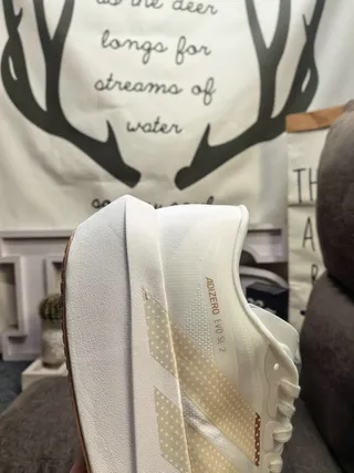 Adidas Adizero LVO SL 2 White Beige Copper Running Shoes 3