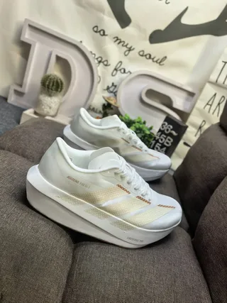 Adidas Adizero LVO SL 2 White Beige Copper Running Shoes 9