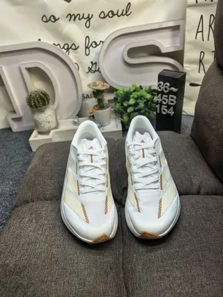 Adidas Adizero LVO SL 2 White Beige Copper Running Shoes 10