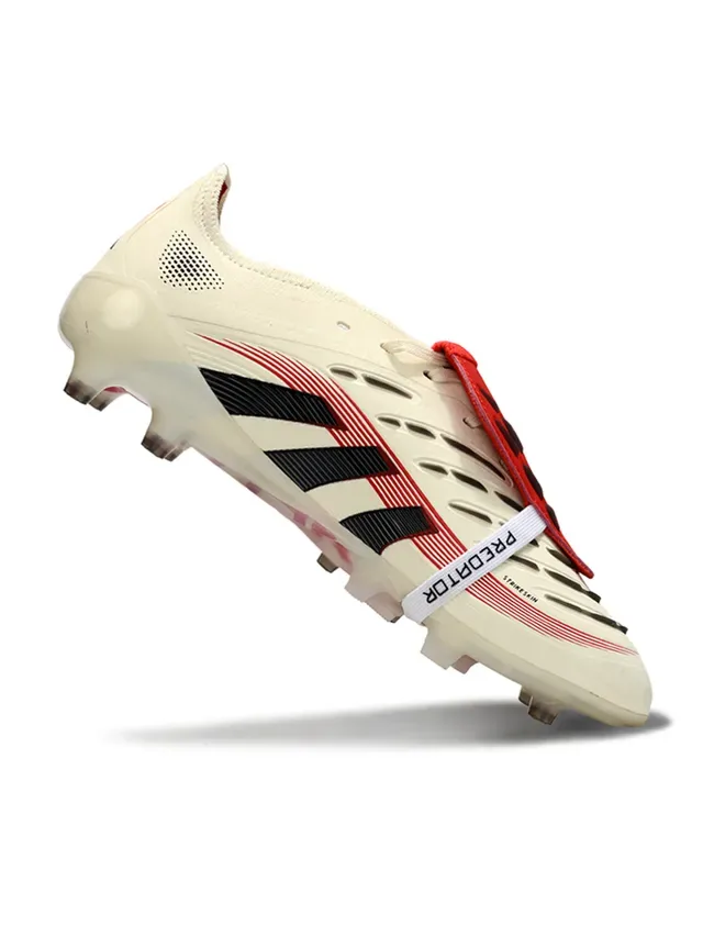 Adidas Beige Noir Bas Molded FG Cleat Textured Forefoot Firm-Ground Chaussures de Football 2
