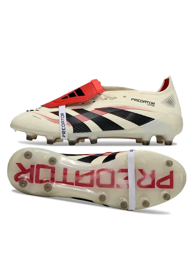 Adidas Beige Noir Bas Molded FG Cleat Textured Forefoot Firm-Ground Chaussures de Football 3