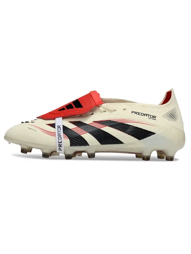 Adidas Beige Noir Bas Molded FG Cleat Textured Forefoot Firm-Ground Chaussures de Football 4