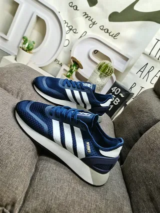Adidas Beige Black Mesh Upper Three-Stripe Side Panel Lifestyle Sneakers 17