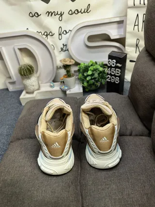 Adidas Beige Brown Silhouette Multi-Layered Upper Chunky Sneakers 8