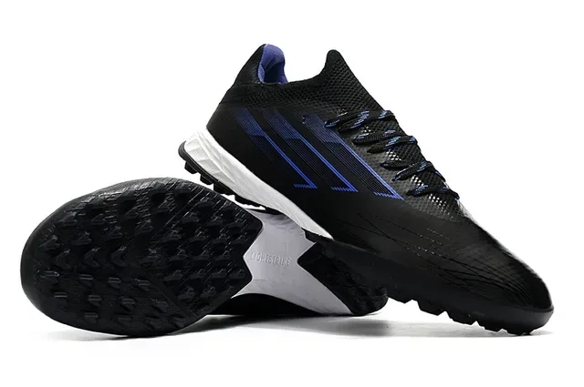 Adidas Black Blue Low-Cut Synthetic Upper Triple Stripes Sneakers 4