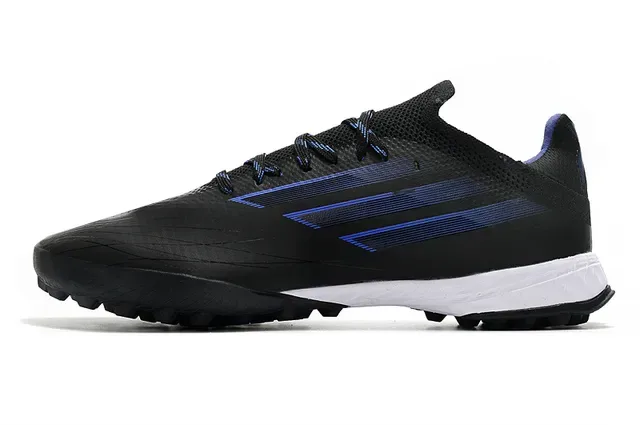 Adidas Black Blue Low-Cut Synthetic Upper Triple Stripes Sneakers 7
