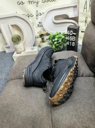 Adidas Black Brown Textile Upper Gum Rubber Outsole Lifestyle Sneakers 6