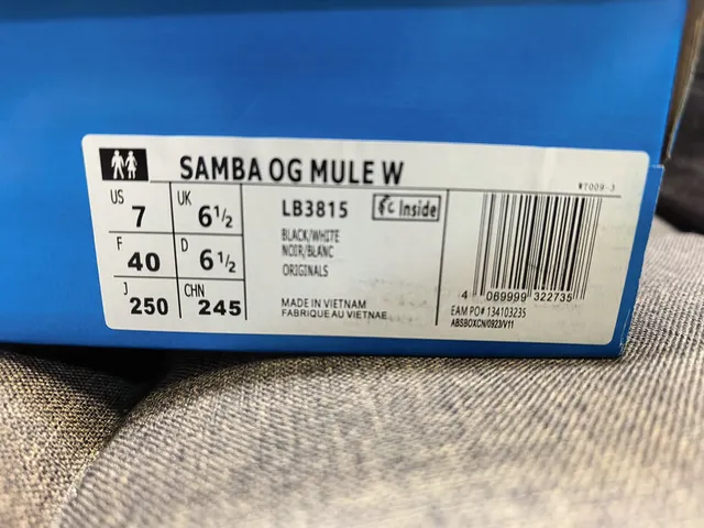 Adidas Noir Marron Supérieur Tissé Semelle Gomme Loafer 12