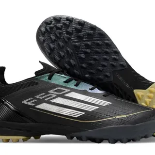Adidas Black Gold कम-कट सिंथेटिक ऊपरी मोल्डेड कोनिकल स्टड्स टर्फ फुटबॉल जूते