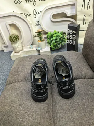 Adidas Black Gold Textured Upper Accent Sneakers 8