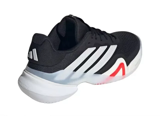Adidas Black White Breathable Mesh Upper Three-Stripe Side Branding Sneakers 4