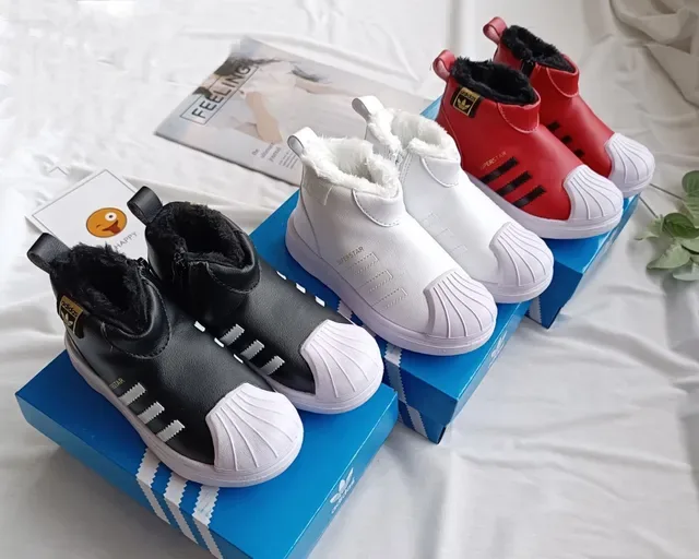 Adidas Black White High-Top Shell-Toe Lifestyle Sneakers 4