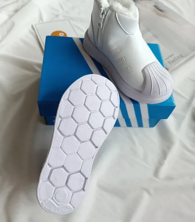 Adidas Black White High-Top Shell-Toe Lifestyle Sneakers 5