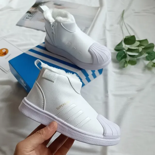 Adidas Black White High-Top Shell-Toe Lifestyle Sneakers 13