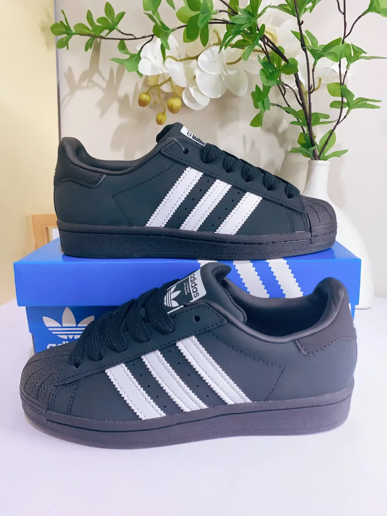 Adidas Black White Low-Top Shell-Toe Lifestyle Sneakers 6