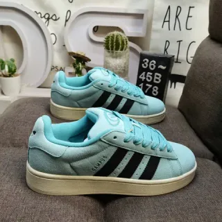 Adidas नीला काला सूड ऊपरी तीन-धारी साइड पैनल लाइफस्टाइल स्नीकर