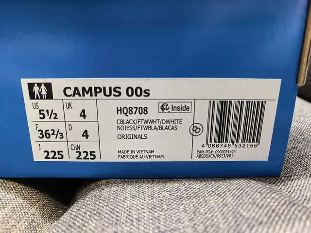 Adidas Campus Black and White Lifestyle Sneakers 2