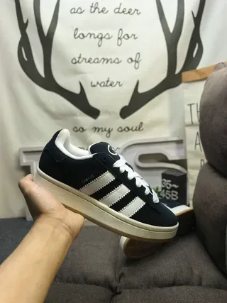 Adidas Campus Black and White Lifestyle Sneakers 5