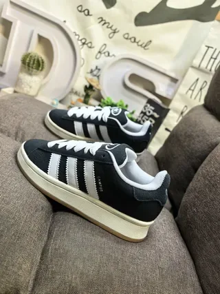Adidas Campus Black and White Lifestyle Sneakers 7
