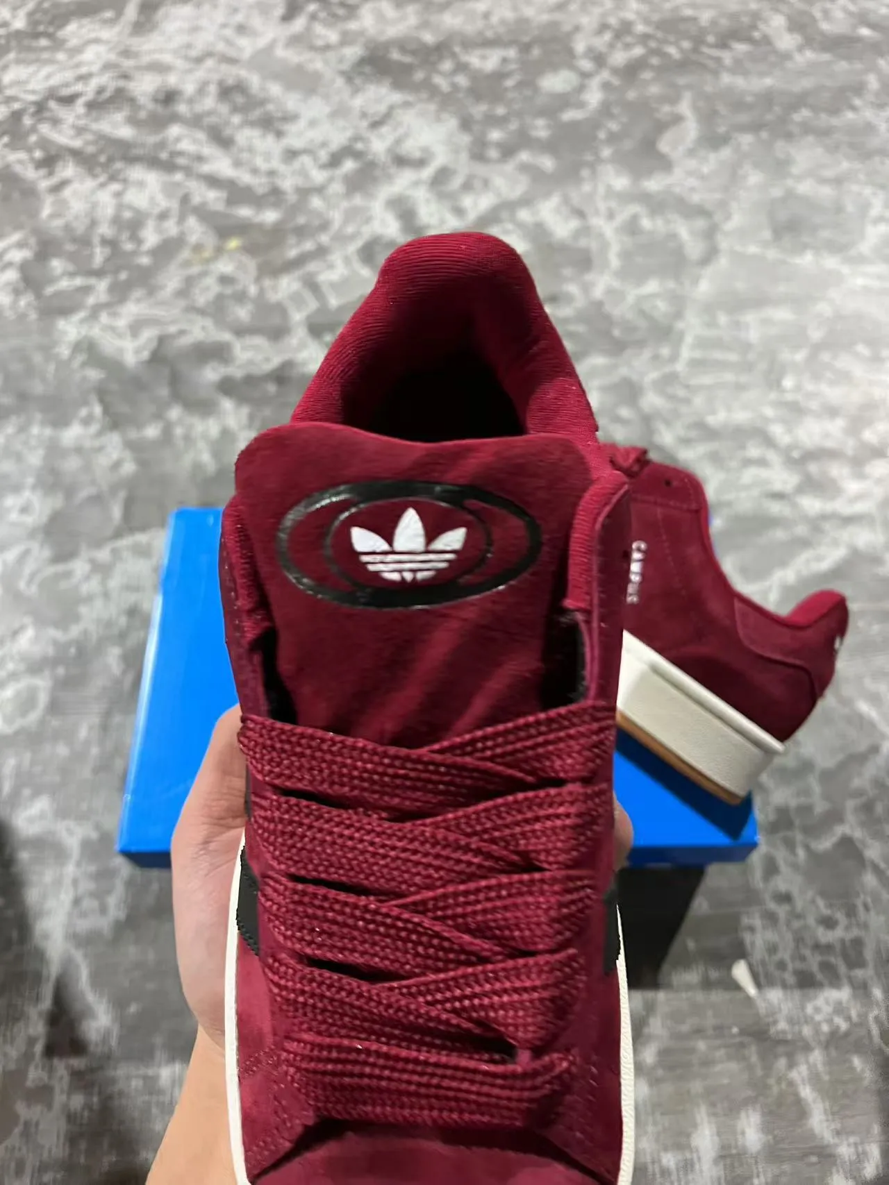 Adidas Campus Burgundy Suede Lifestyle Sneakers 4