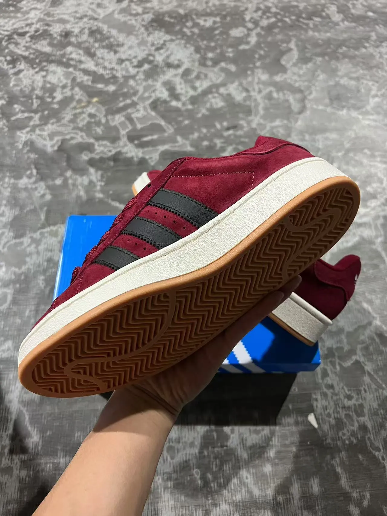 Adidas Campus Burgundy Suede Lifestyle Sneakers 6