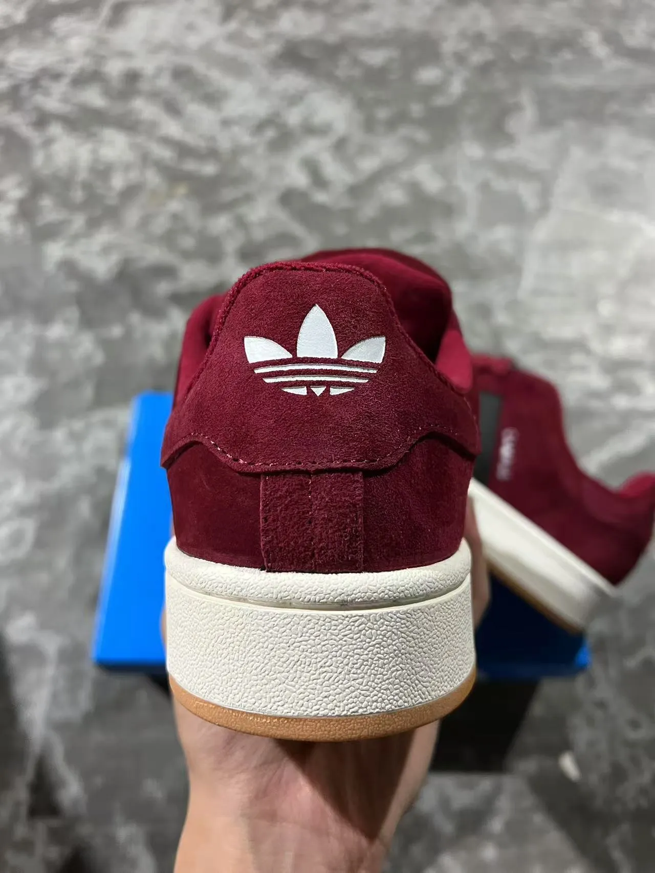 Adidas Campus Burgundy Suede Lifestyle Sneakers 8