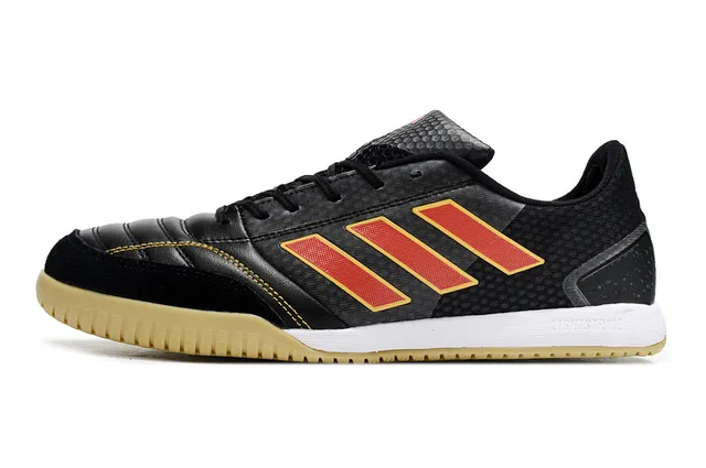 Adidas Copa Noir Rouge Cuir Synthétique Supérieur Matelassé Capot Doigt Chaussures Football Intérieur 6