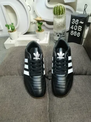 Adidas Copa Black White Leather Upper Quilted Toe Sneakers 10