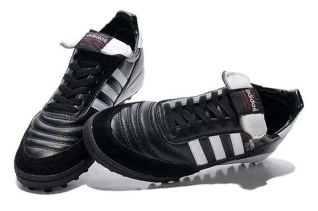 Adidas Copa Noir Blanc Cuir Supérieur Three-Stripe Side Turf Soccer Shoes 9