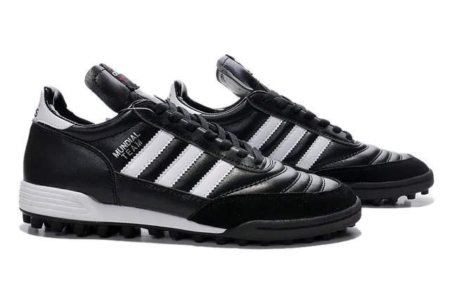 Adidas Copa Noir Blanc Cuir Supérieur Three-Stripe Side Turf Soccer Shoes 11