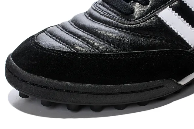 Adidas Copa Noir Blanc Cuir Supérieur Three-Stripe Side Turf Soccer Shoes 14