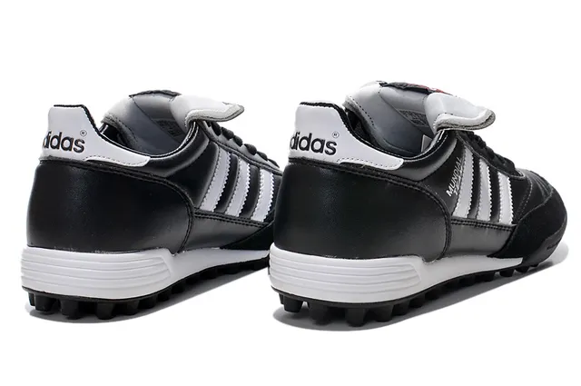 Adidas Copa Noir Blanc Cuir Supérieur Three-Stripe Side Turf Soccer Shoes 17