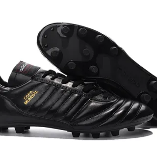 Adidas Copa Mundial Black Gold Firm-Ground फुटबॉल जूते