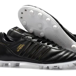 Adidas Copa Mundial Black Gold Firm-Ground Soccer Shoes