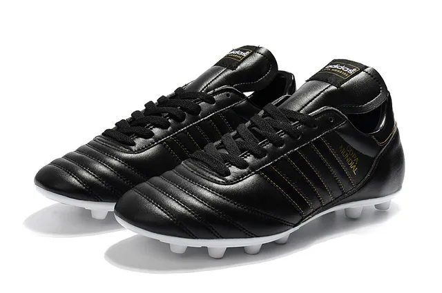 Adidas Copa Mundial Black Gold फर्म-ग्राउंड फुटबॉल जूते 8