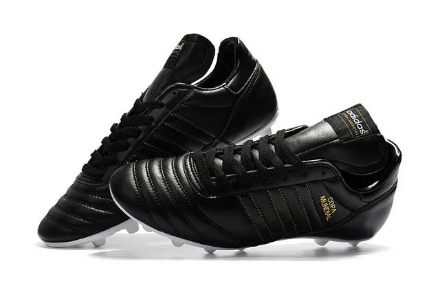 Adidas Copa Mundial Black Gold फर्म-ग्राउंड फुटबॉल जूते 11